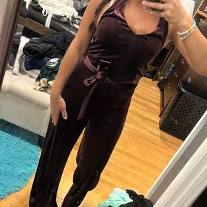 Laundry velvet jumpsuit